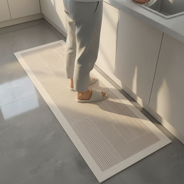 Kitchen Floor Mat Pvc Waterproof Vinyl Carpet Home Decoration Long Rug Oil-proof Non-slip Foot Mats Custom 주방 카펫 Alfombra Cocina - gallery 1