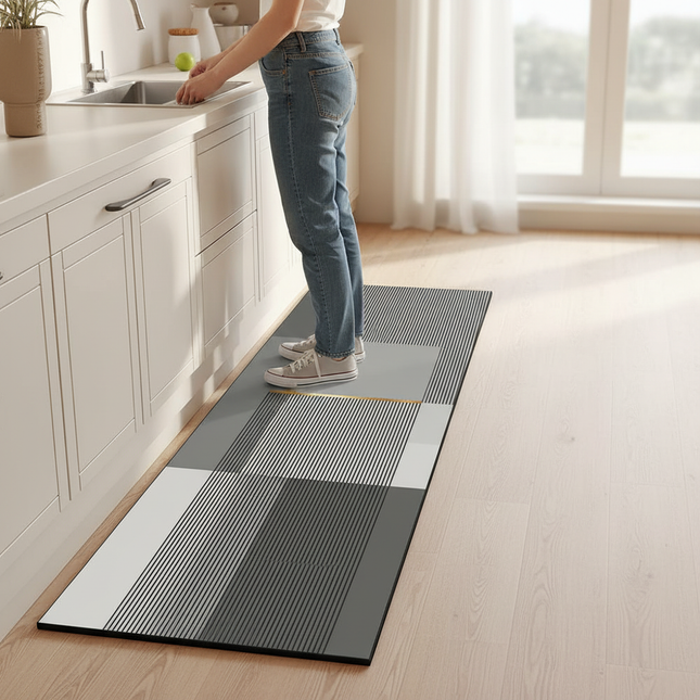 VIKAMA Absorbent Kitchen Floor Mat Anti-Slip Carpet Rug Simple Bathroom Entrance Mat Home Decor Living Room Long Area Rug - gallery 1