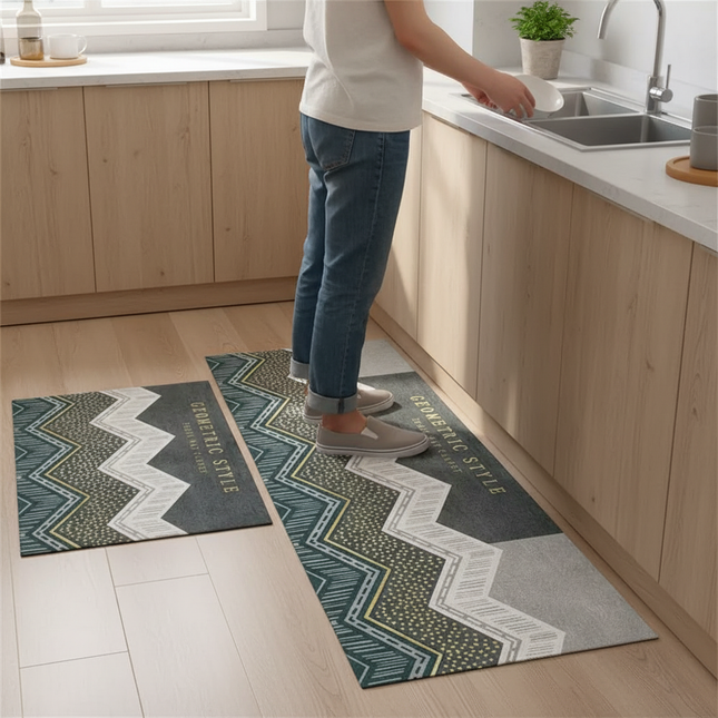 Kitchen Rug Durable Home Entrance Doormat High-end Kitchen Mats For Floor Waterproof House Hold Washable Non-slip Large Carpet - gallery 1