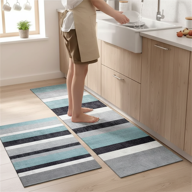 Kitchen Rug Durable Home Entrance Doormat High-end Kitchen Mats For Floor Waterproof House Hold Washable Non-slip Large Carpet - gallery 1