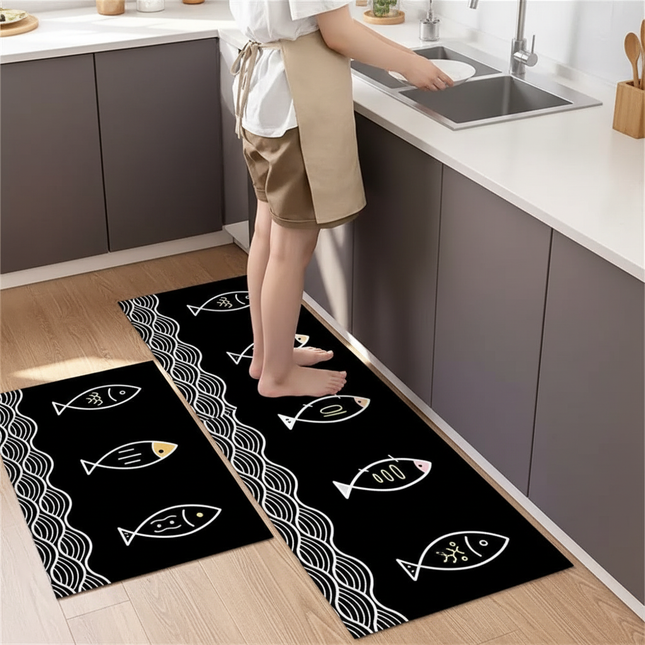 Kitchen Rug Durable Home Entrance Doormat High-end Kitchen Mats For Floor Waterproof House Hold Washable Non-slip Large Carpet - gallery 1