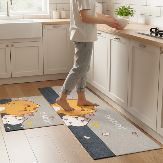 Kitchen Carpet Mats for Floor Bedroom Living Room Long Strip Rug Hallway Soft Washable Carpet Anti Slip Bathroom Entrance Mat - gallery 1
