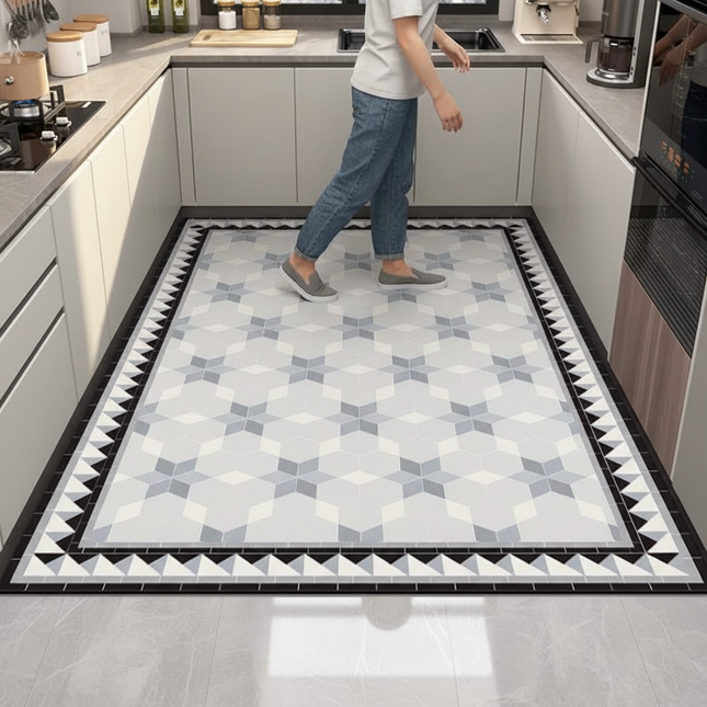 Kitchen Floor Mat Waterproof Non-slip Oil-proof Diatom Mud Wipeable Washable Soft Carpet Dirt-resistant Balcony Rug Alfombr - gallery 1