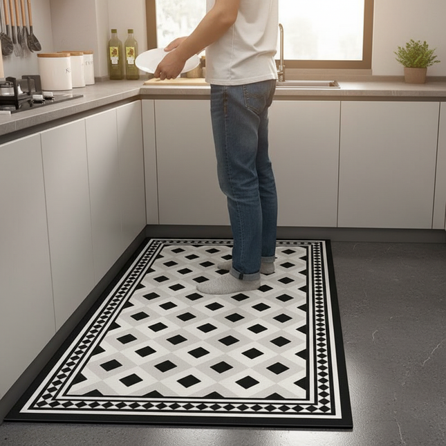 Kitchen Floor Mat Waterproof Non-slip Oil-proof Diatom Mud Wipeable Washable Soft Carpet Dirt-resistant Balcony Rug Alfombr - gallery 1