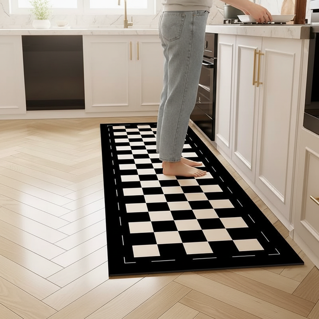 Plaid Kitchen Long Carpet Anti Oil And Anti Slip Quick Dry Floor Mat, Easy to Clean Carpet, Anti Fouling Foot mat, Kitchen Floor - gallery 1