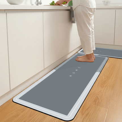 Anti slip diatomaceous earth bath mat, super absorbent, fast drying, machine washed carpet, 100% rubber sole, 100% vinegar mater - gallery 1