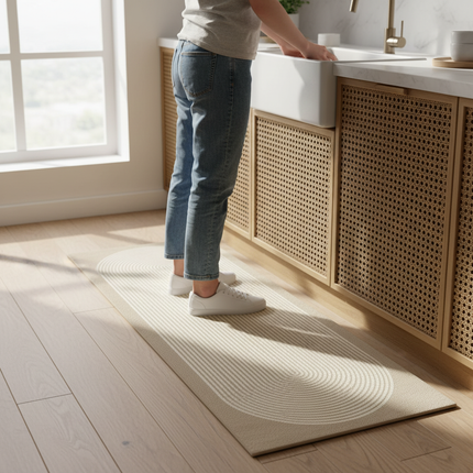 Waterproof Anti-slip Kitchen Floor Mat Pvc Leather Carpet Oil-proof Foot Mats Home Decoration Runner Rug 카페트 Alfombras De Cocina - gallery 1