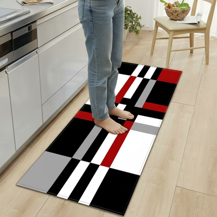 Tapis Cuisine géométrique moderne antidérapant tendance