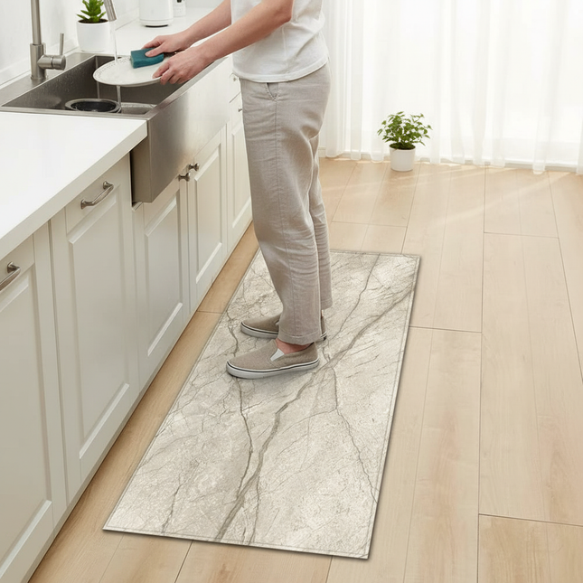 Marble Pattern Home Kitchen Floor Mat Door Front Decoration Floor Mat - gallery 1
