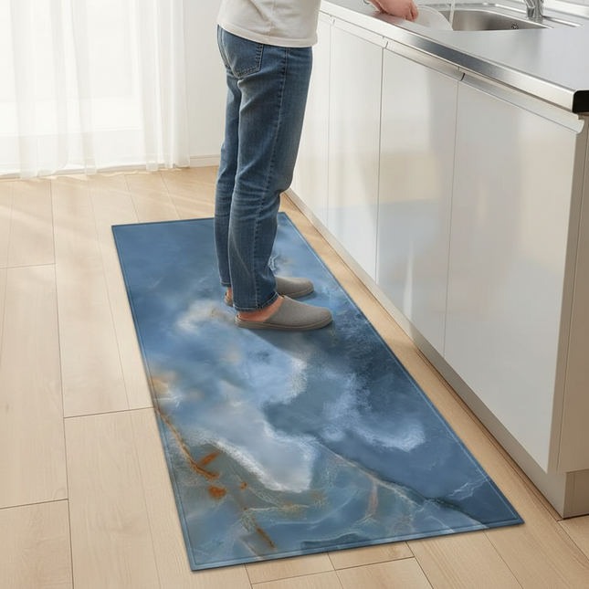 Marble Pattern Home Kitchen Floor Mat Door Front Decoration Floor Mat - gallery 1