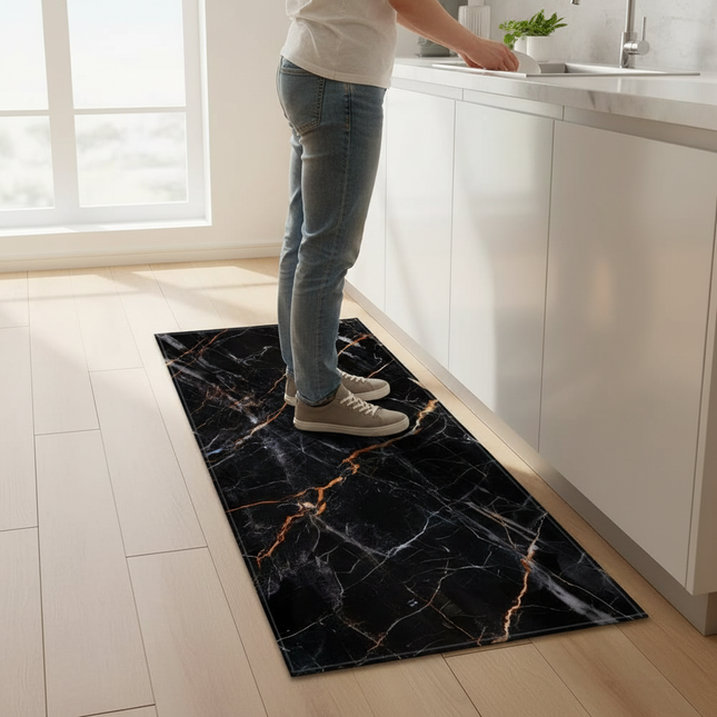 Marble Pattern Home Kitchen Floor Mat Door Front Decoration Floor Mat - gallery 1