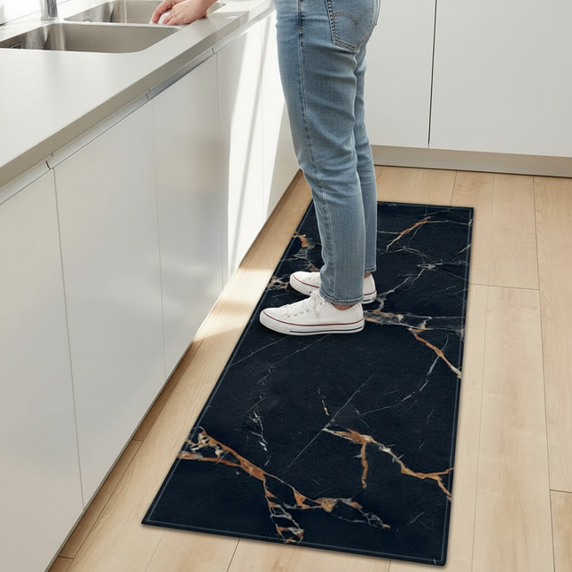 Marble Pattern Home Kitchen Floor Mat Door Front Decoration Floor Mat - gallery 1