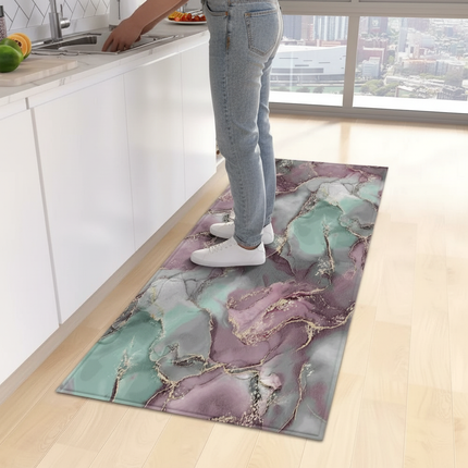 Tapis Cuisine marbré antidérapant