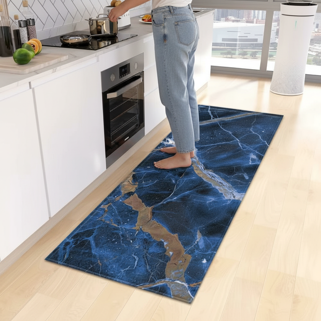 Marble Kitchen Rug Hallway Entrance Doormat Home Living Room Children Bedroom Floor Decor Carpet Bathroom Door Non-Slip Foot Mat - gallery 1