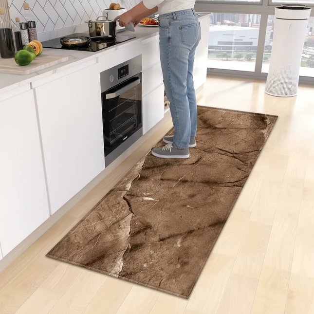Marble Kitchen Rug Hallway Entrance Doormat Home Living Room Children Bedroom Floor Decor Carpet Bathroom Door Non-Slip Foot Mat - gallery 1