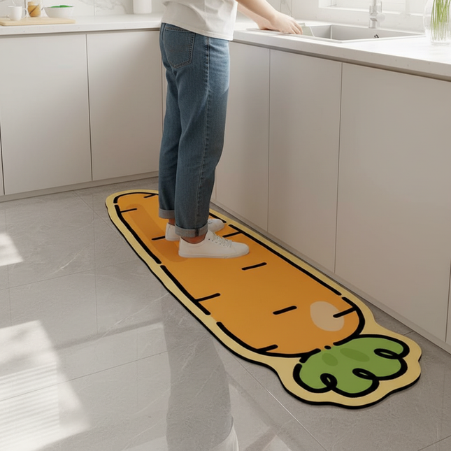 VIKAMA Kitchen Floor Mat and Bedroom Living Room Long Bedside Area Rug also Hallway Soft Washable Carpet with Anti Slip for Bath - gallery 1