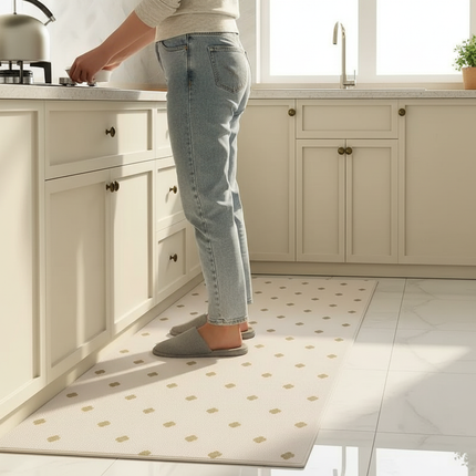 Minimalist Kitchen Floor Mat Anti-fouling Oil-proof Scrubbable PVC Waterproof Carpet Balcony Sturdy Non-slip Rug Ковер Tapis 러그 - gallery 1