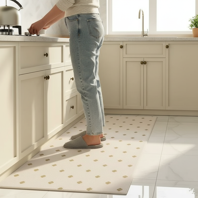 Minimalist Kitchen Floor Mat Anti-fouling Oil-proof Scrubbable PVC Waterproof Carpet Balcony Sturdy Non-slip Rug Ковер Tapis 러그 - gallery 1