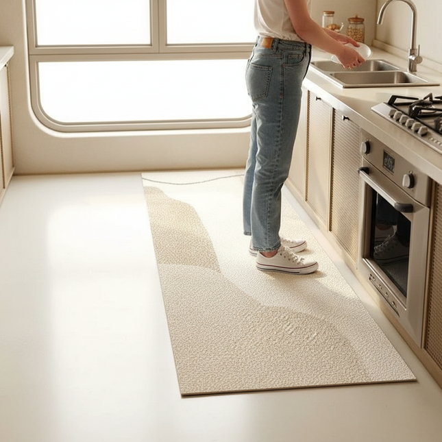 Kitchen Floor Mat Pvc Waterproof Oil-proof Carpet Mats Long Home Decoration Leather Rug Non-slip Custom 주방 카펫 Alfombra Cocina - gallery 1