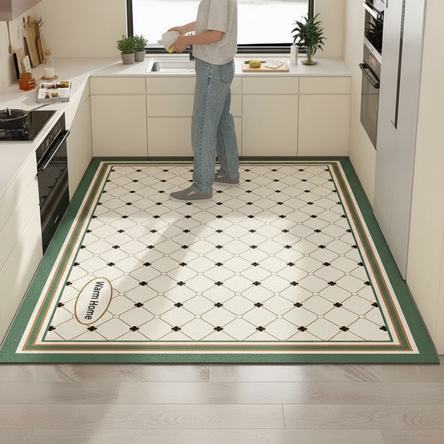 Tapis Cuisine classique géométrique antidérapant
