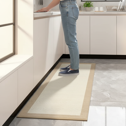 Tapis Cuisine bicolore long antidérapant