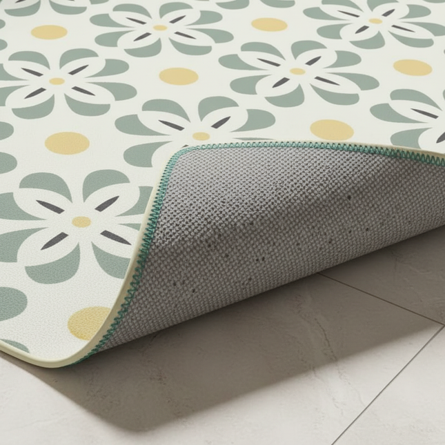 Kitchen Floor Mat Waterproof Oil-proof Carpet Pvc Leather Non-slip Foot Mats Home Decoration 주방 깔개 Alfombra De Cocina שטיח למטבח - gallery 2