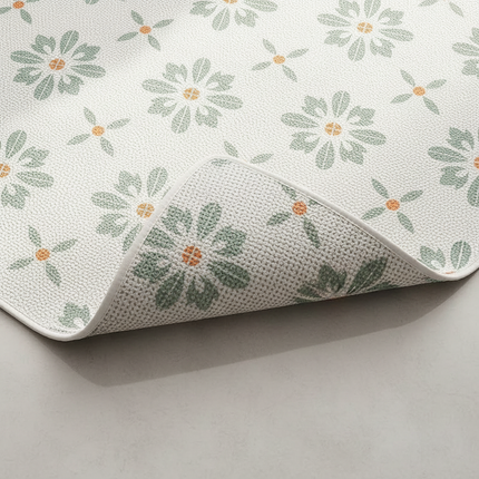 Tapis Cuisine floral moderne lavable
