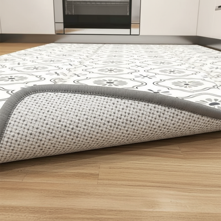 Tapis Cuisine motif carreaux moderne antidérapant