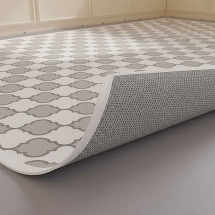 Tapis Cuisine rétro gris antidérapant
