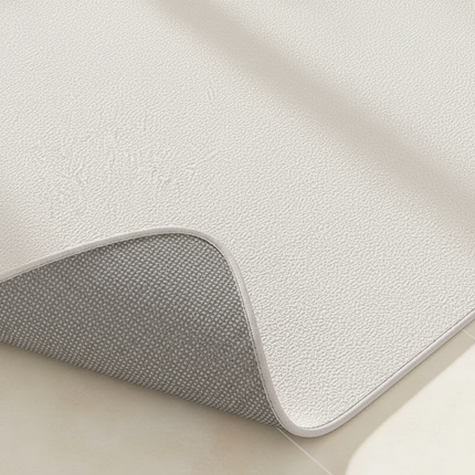 Tapis Cuisine beige uni antidérapant