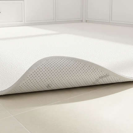 Tapis Cuisine blanc uni antidérapant
