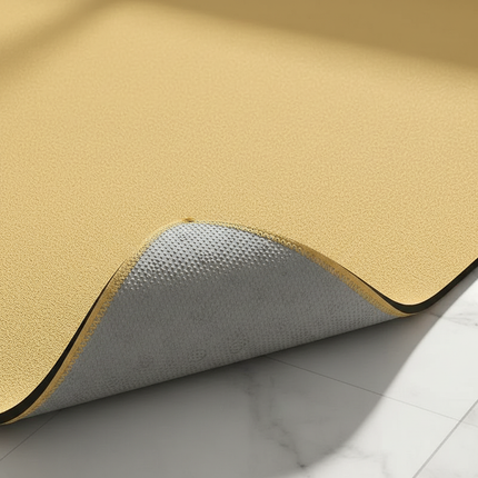 Tapis Cuisine Ocre Uni Antidérapant