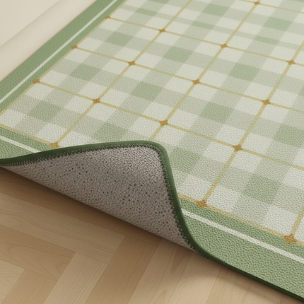 Kitchen Floor Mat Waterproof Large Carpet Pvc Leather Non-slip Oil-proof Foot Mats Home Decoration Rug Alfombra De Cocina 주방 깔개 - gallery 2