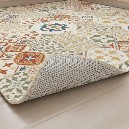 Tapis Cuisine patchwork multicolore antidérapant