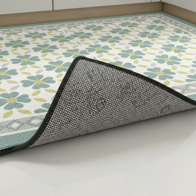 Pvc Leather Carpet for Kitchen Floor Mats Waterproof Oil Proof Mat Anti Slip Bath Footmat Long Hallway Entrance Doormat Alfombra - gallery 2