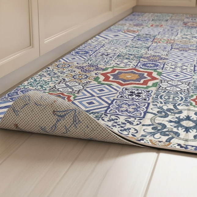 Pvc Kitchen Floor Mat Waterproof Non-slip Carpet Home Decoration Long Rug Oil-proof Washable Scrubbable 주방 카펫 Alfombra De Cocina - gallery 2