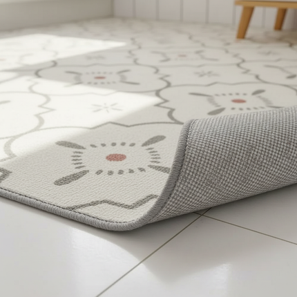 Tapis Cuisine moderne motif géométrique lavable