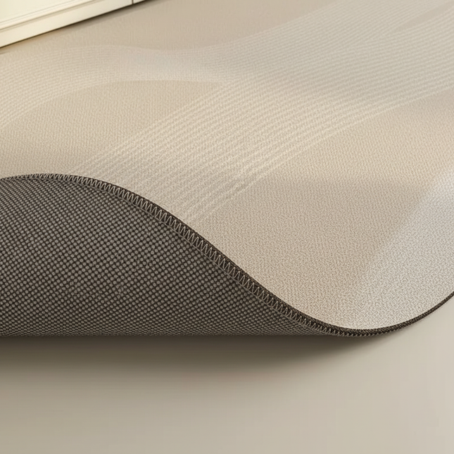 Kitchen Carpet PVC Waterproof Oil-proof Wash-free Wipeable Easy-to-care Floor Mat Oval Long Strip Soft Leather Non-slip Area Rug - gallery 2