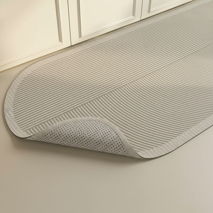 Tapis Cuisine Gris Géométrique Antidérapant