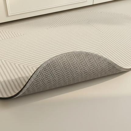 Tapis Cuisine ovale géométrique antidérapant