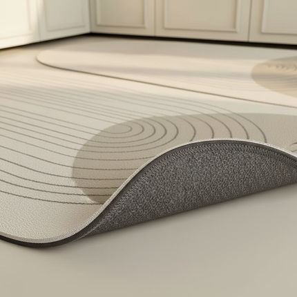 Tapis Cuisine ovale moderne antidérapant