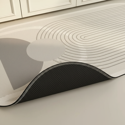 Tapis Cuisine design géométrique antidérapant stylé