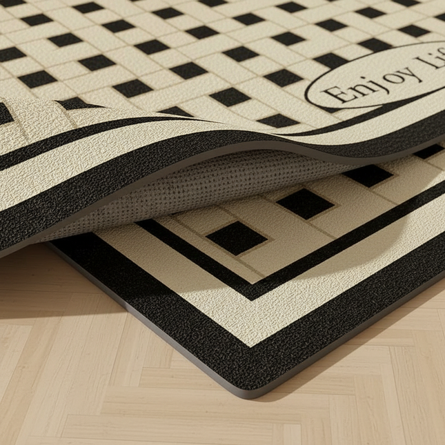 PVC Leather Scrubbed Entry Carpets Home Large Area Balcony Rug Kitchen Oil-proof Waterproof Carpet Living Room Decoration Rugs - gallery 2