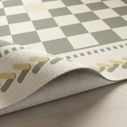 Carpet for Kitchen Anti-slip Oil-proof Rug Pvc Leather Floor Mat Wipeable Easy To Clean Waterproof Foot Mats Large Size Carpets - gallery 2