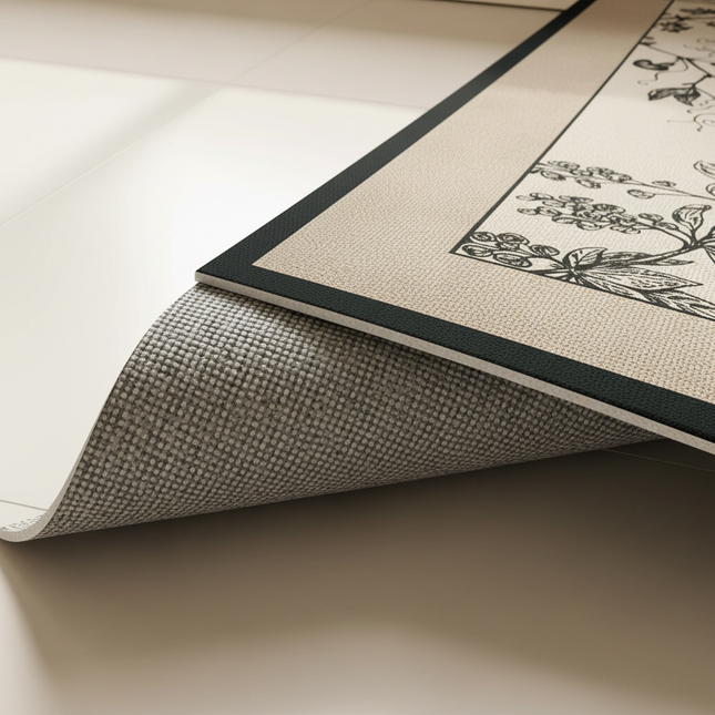 PVC Leather Kitchen Mats Modern Minimalism Matpractical Waterproof Oil-proof Carpet Large Area Anti-fouling Balcony Rug Tapis 러그 - gallery 2