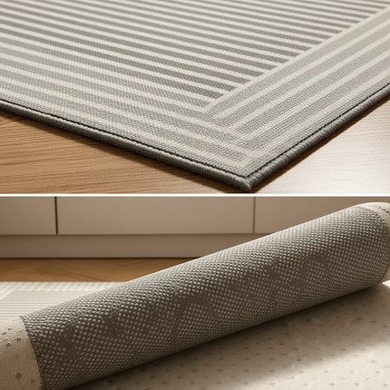 Tapis Cuisine rayures modernes antidérapant