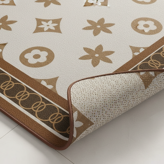 Home Kitchen Anti-oil Anti-slip Carpet PVC Leather Entrance Rugs Large Area Balcony Carpets Modern Living Room Decoration Rug - gallery 2