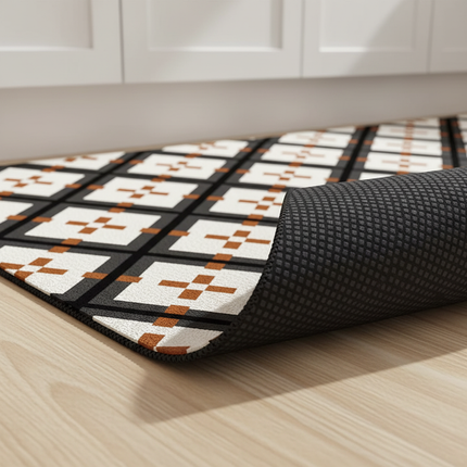 Colorful Polka Dot Kitchen Carpet Oil Stain Resistant Cuttable PVC Leather Rug Fashion Art Home Decorative Balcony Floor Mat  러그 - gallery 2