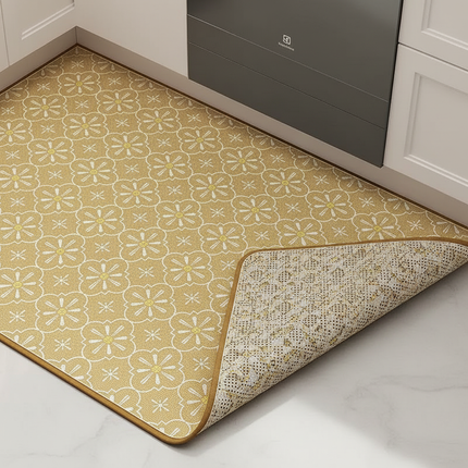 Minimalist Style Carpets Pvc Leather Washable Carpet Living Room Bedroom Cloakroom Rugs Balcony Kitchen Waterproof Non-slip Rug - gallery 2