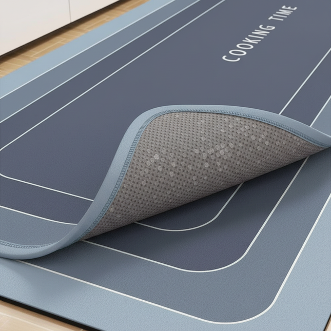 VIKAMA Kitchen Floor Mat Non-slip, Oil-resistant Absorbent Mat Door Mat Soiled Foot Mat Waterproof Household Carpet - gallery 2